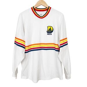 Spirit Jersey Walt Disney World 1971 Retro Striped Shirt Sz M